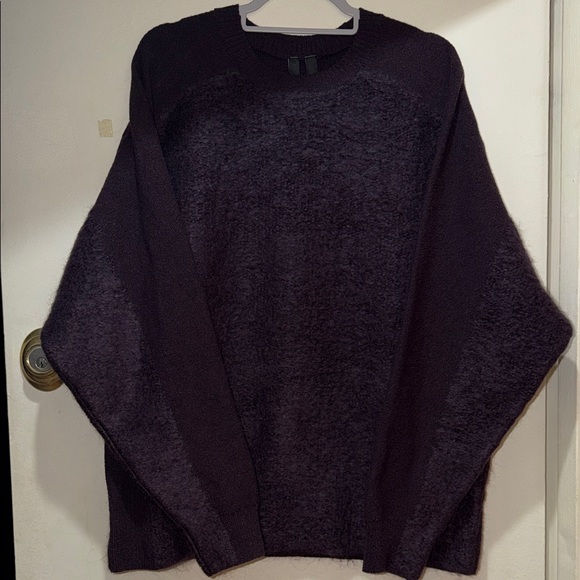 Y-3x Adidas Deep Purple Crewneck Sweater